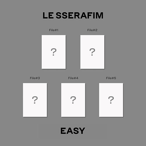 LE SSERAFIM 3rd Mini Album [EASY] (COMPACT ver.) *Pre-Order*