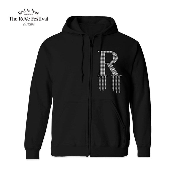 Red velvet zip up hoodie discount